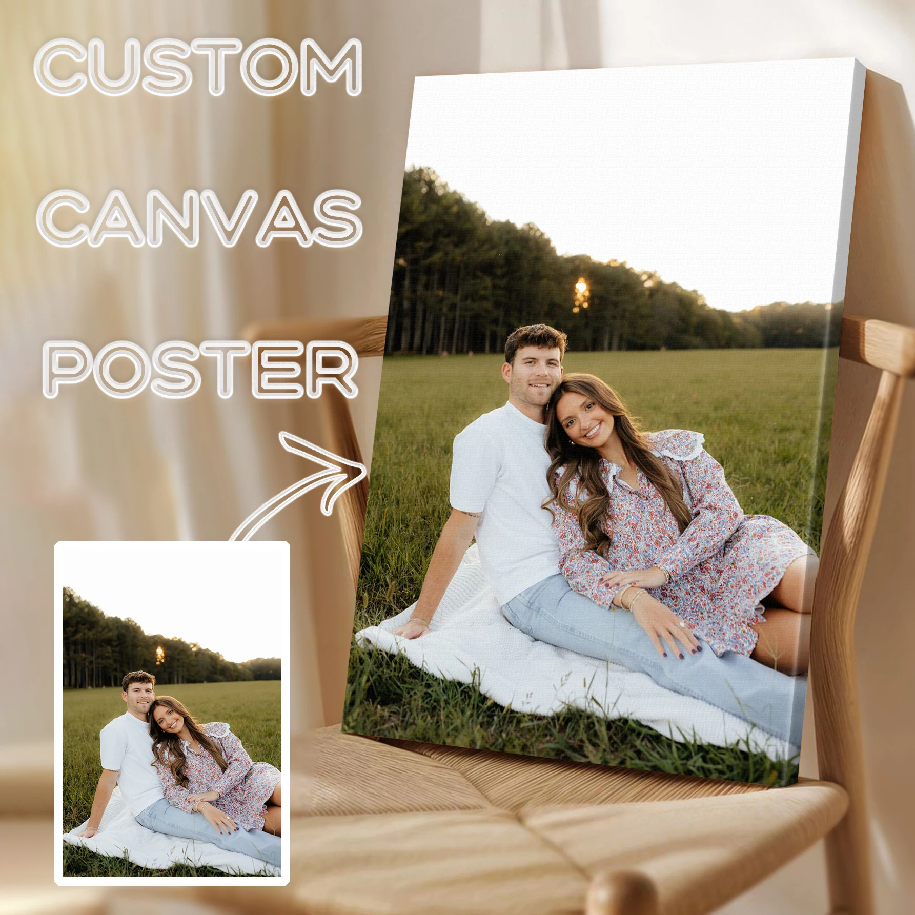 Home Decor Frames - 1Pc Custom All Size Canvas Print