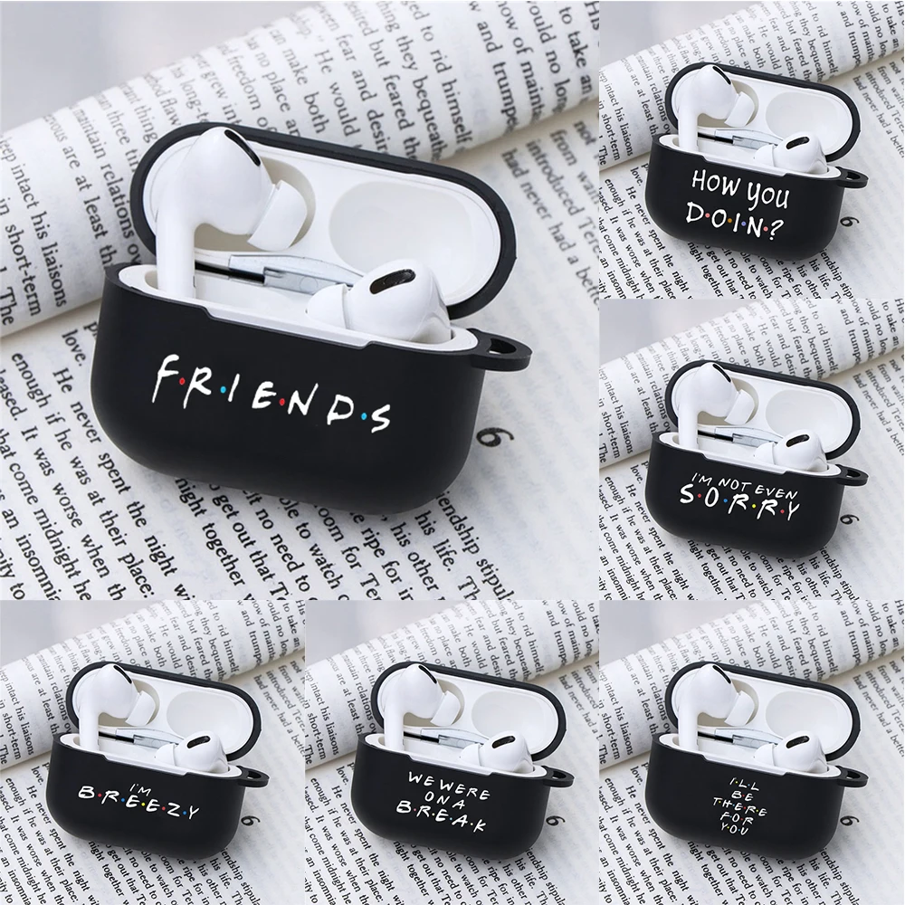 Classic TV Show Friends Quotes Pattern Case for Apple Airpods 3 Pro Words of Friends Earphone Bluetooth Headset Cases