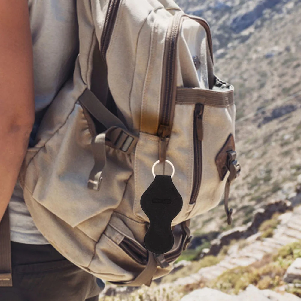 

4 Pcs Lipstick Case Holder Lanyard Keyring Gloss Keychain Vintage Bag Oil Keychian