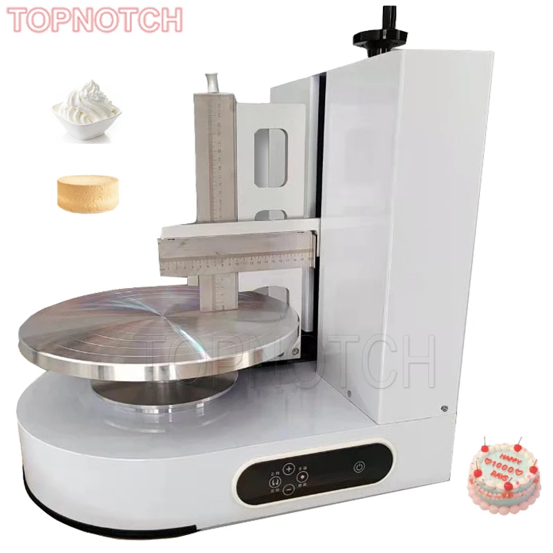 

Automatic Birthday Cake Cream Coating Filling Machine Cakes Cream Butter Spreading Daubing Icing Maker