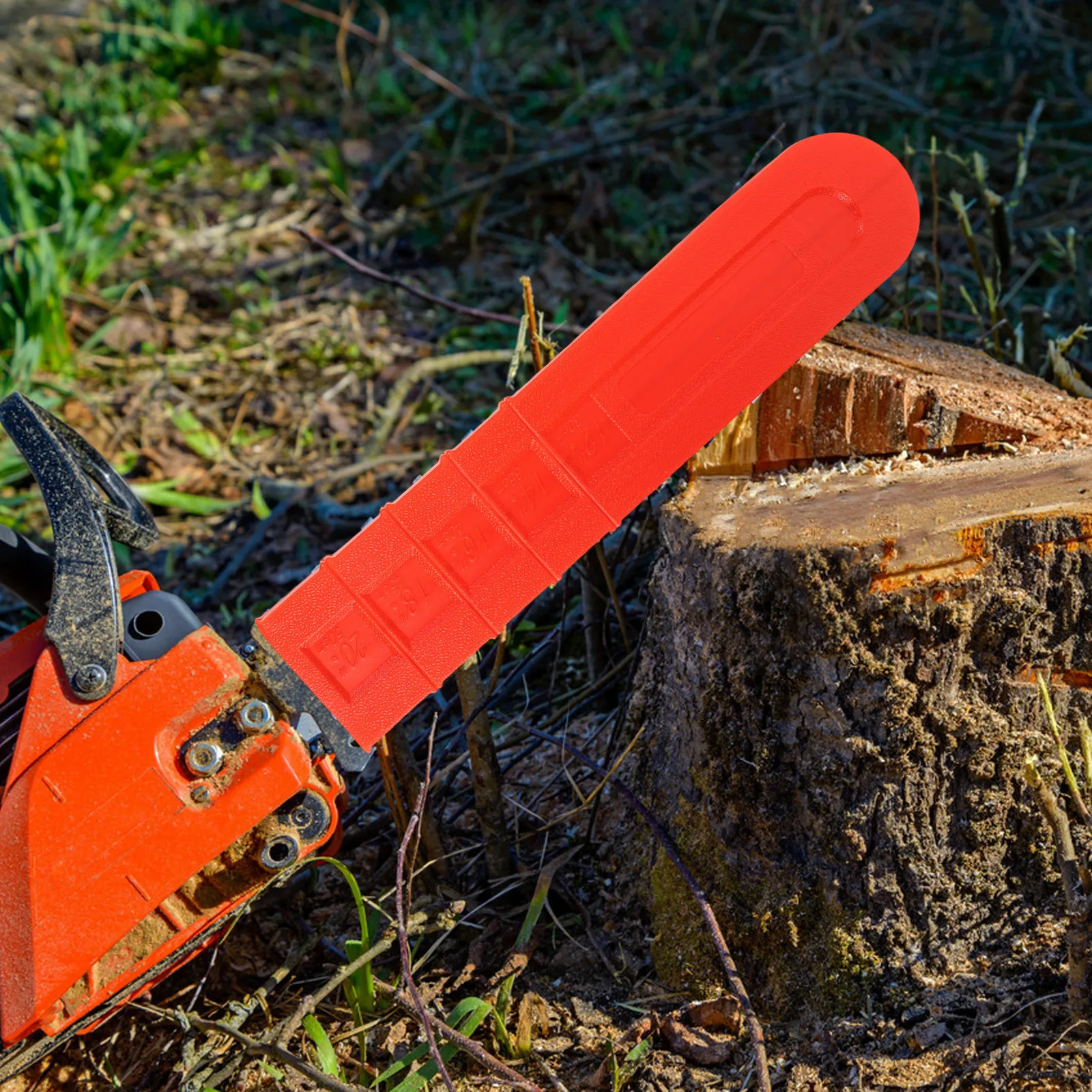 5pcs Oil Saw Guide Bar Cover 12/14/16/18/20 Inch Plastic Chainsaw Protective Case For Storage Transport Chainsaw Bar Cover 20