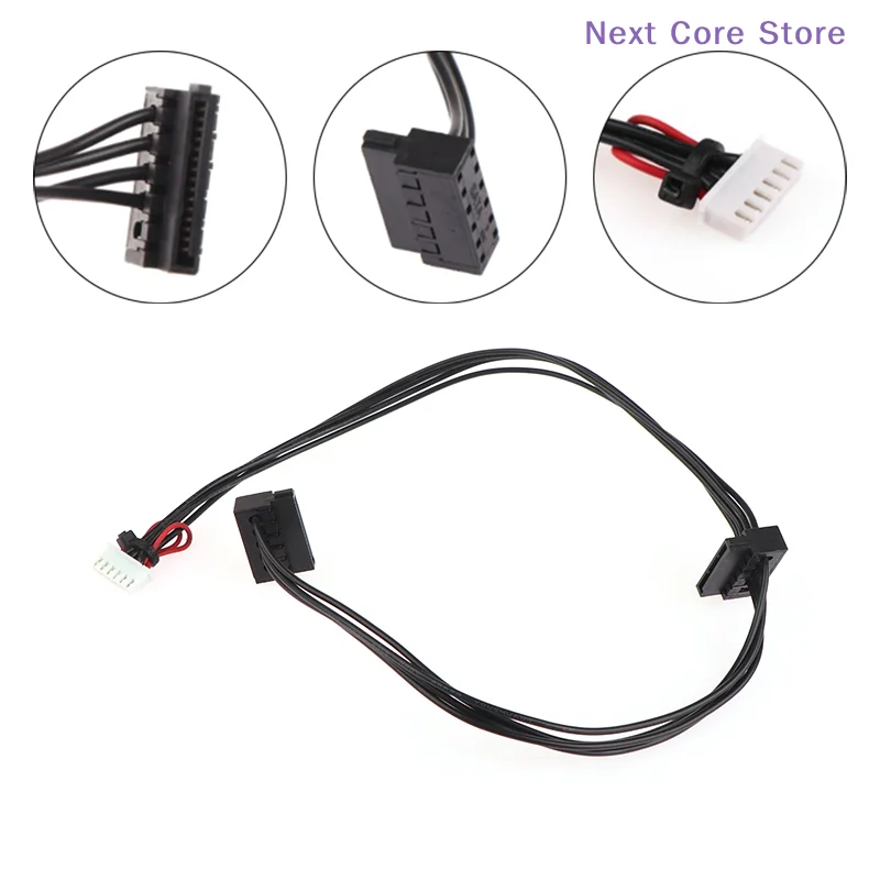 [NC]6Pin To 2-Port HDD SATA Power Socket Cable Conector For  Computer Mainboard Nitro N50-610 Disco Duro ATX PSU[NC]