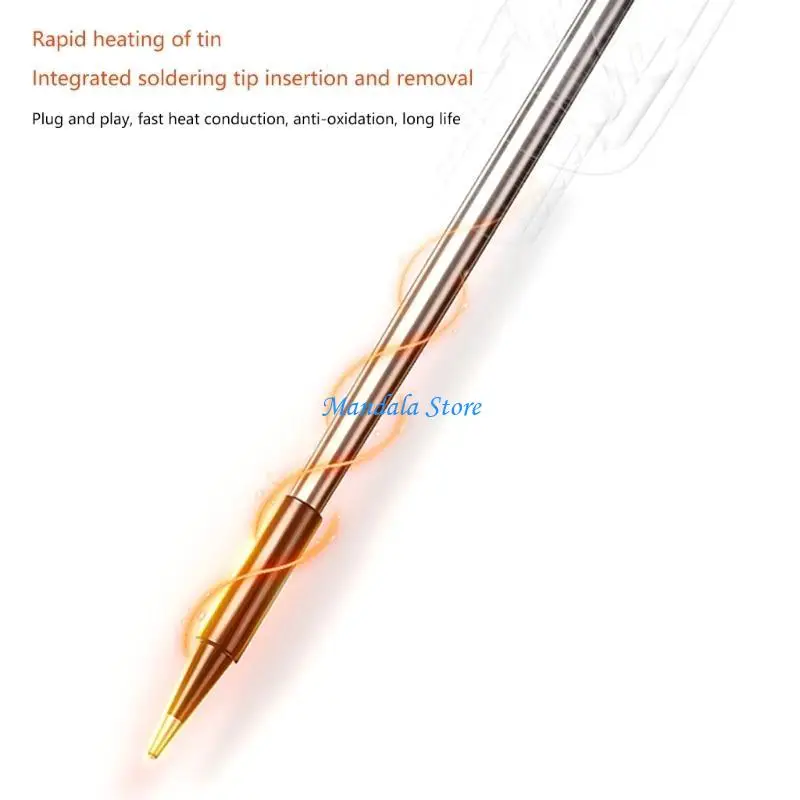 مجموعة مكواة لحام محمولة U2JC شحن USB مع سلك لصق لإصلاح الإلكترونيات #5