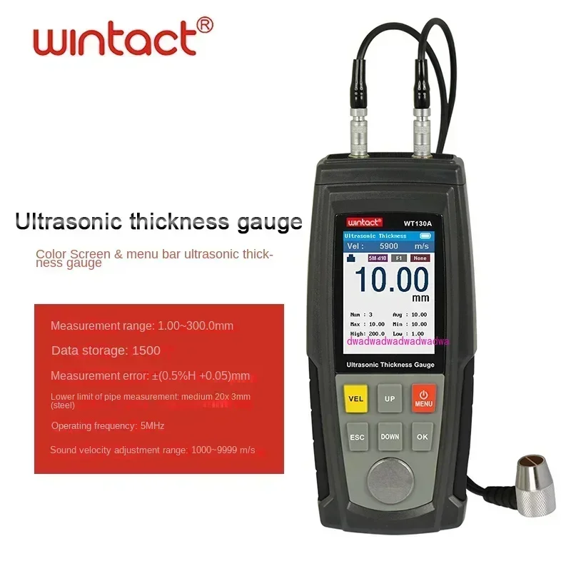 Gt1130 Huitianyi Wt130a Ultrasonic Thickness Gauge Metal Plastic Ceramic Glass Thickness Measurement