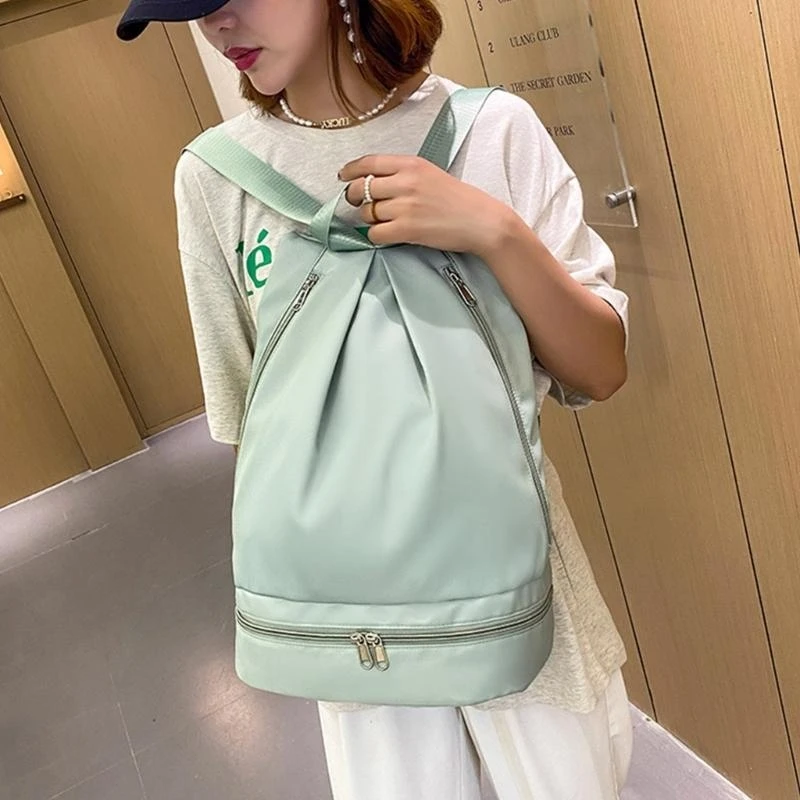 

G5AE Fashionable Beach Rucksack Gym Bag with Shoe Compartment Daypack for Women Men