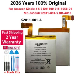 100% Original 890mAh Battery For Amazon Kindle 4 5 6 D01100 515-1058-01 MC-265360 S2011-001-S DR-A015 Replacement Phone Bateria