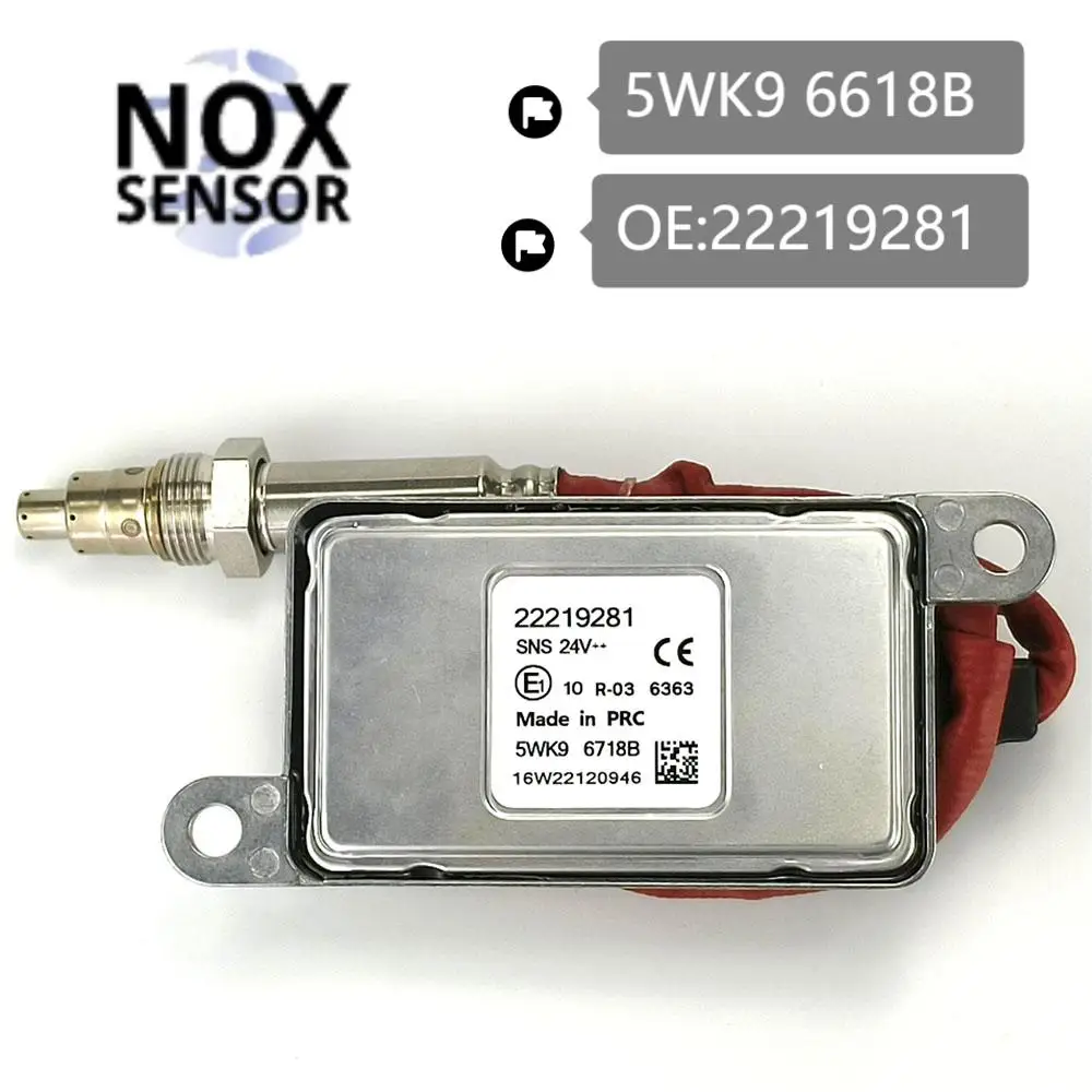 5WK9 6618B 22219281 Sensor do óxido de nitrogênio, sensor de Nox, 24V, para o HOMEM TGA, TGL, TGM, TGS, TGX, TGS37, TGS440