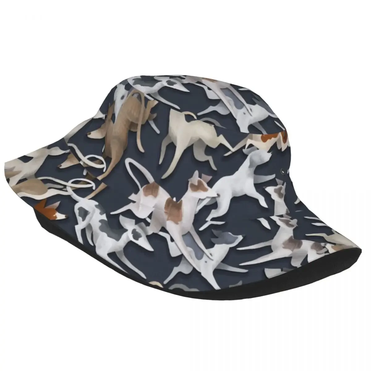 Sighthound Selection Bucket Hat For Women Men Greyhound Whippet Dog Summer Beach Sun Cute Greyhound Whippet Dog Fisherman Cap