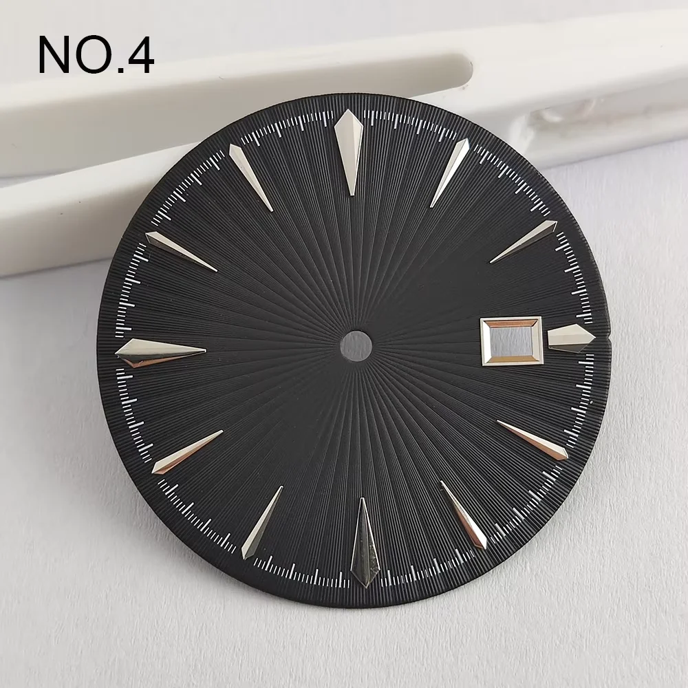 NH35 قرص 35 ملم قرص كوكتيل بلمسة نهائية لسطح NH35 إكسسوارات ساعات ميكانيكية مجوفة قرص ساعة رجالي #6