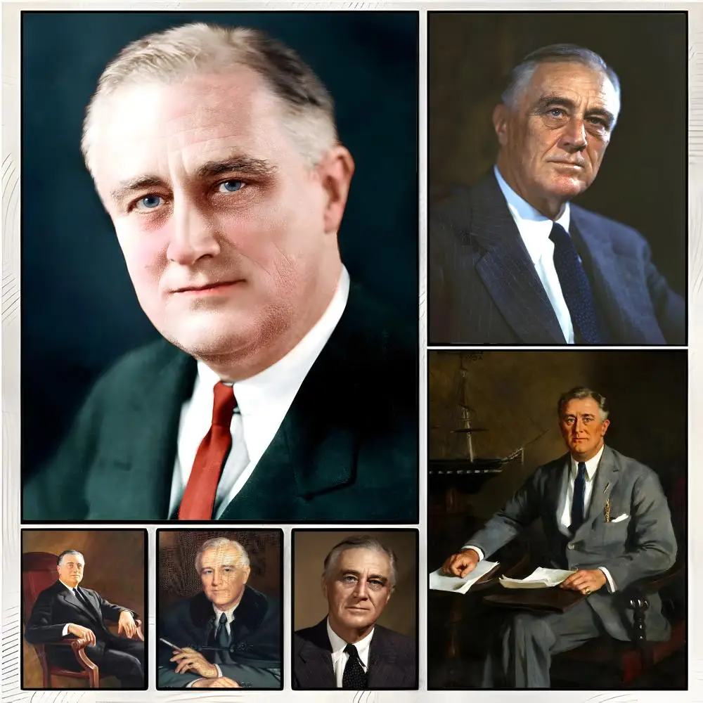 Statesman President Franklin Delano Roosevelt Poster Superior Home Space  Indoor Decorative Art & Home Decor