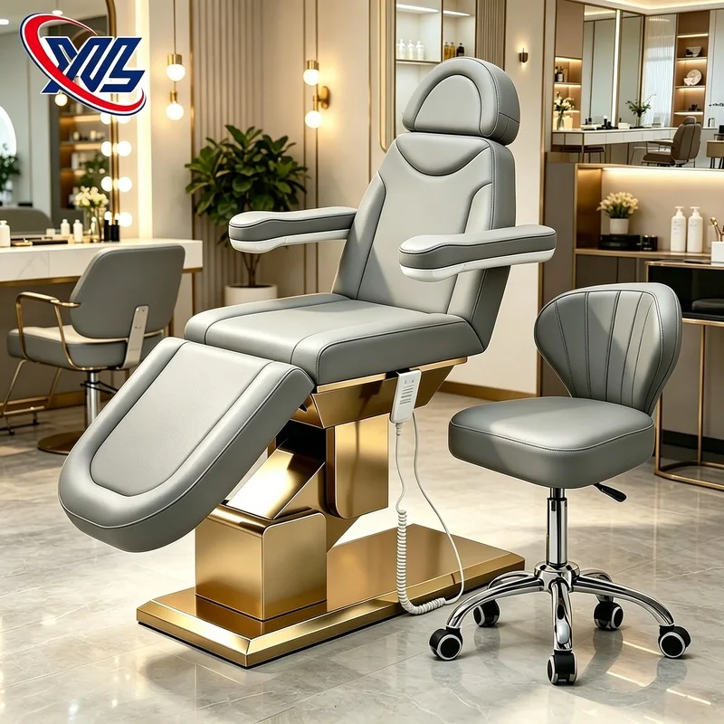 Electric Facial Beauty Bed Luxury Cosmetic Chair Beauty Salon Multifunction Massage Spa Bed for Lash