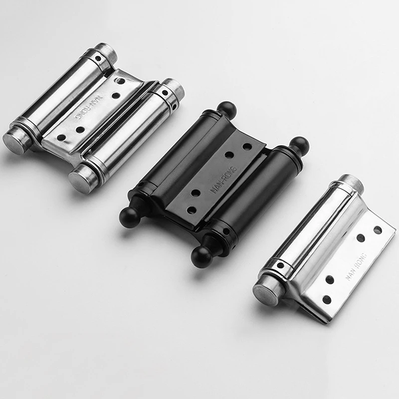 Stainless Steel Free Door Hinges With Inner And Outer Double Opening Automatic Door Closing Thickened Spring Silent Hinges