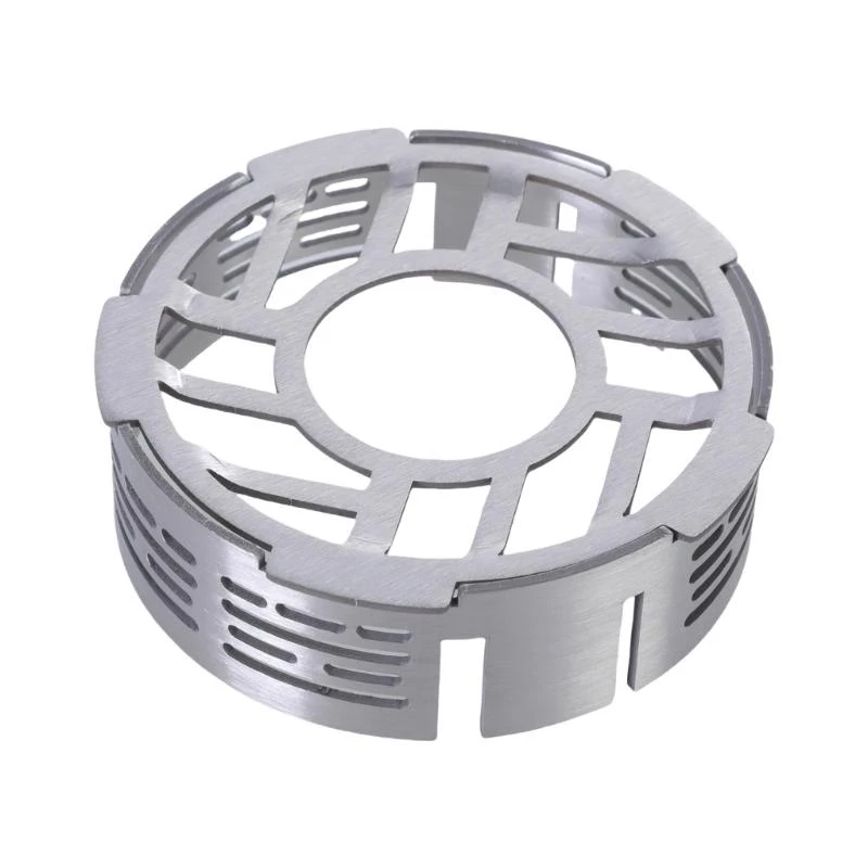 Portable 201Stainless Steel Windshield Rings Stove Portable for Single Burners Suitable for Camping and Hiking Q5WC
