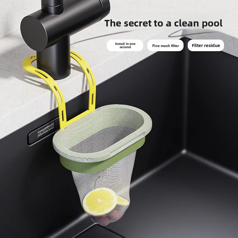 Sink filter hanging bag kitchen, leftovers food waste residue drain screen