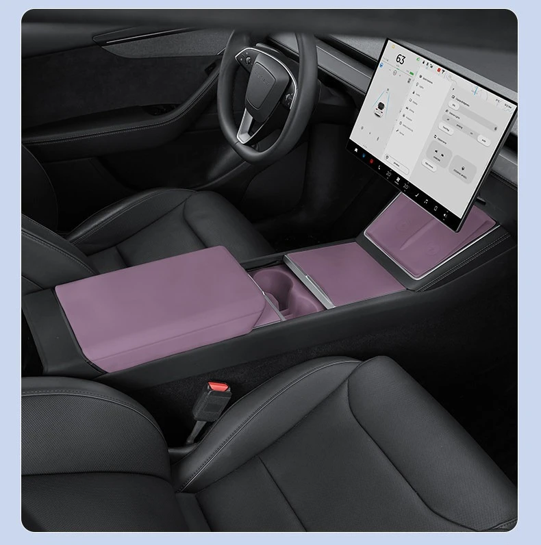 Für Tesla Model 3 Y YL 2025 2026 Silikon-Abdeckung für den hinteren Bildschirm-Luftauslass, Armlehnenabdeckung, wasserdichtes Innenraum-Schutz-Zubehör – Detail 28