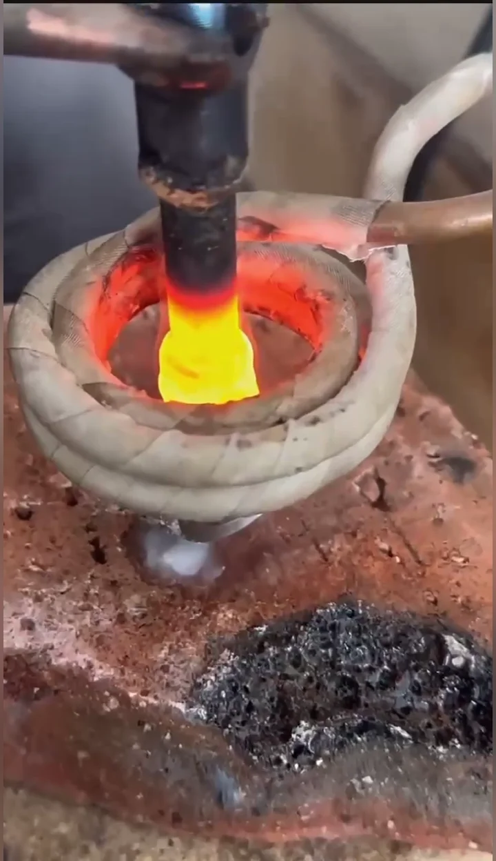 Dual Layer Copper Induction Heating Rings Coil for Induction Heater Welding Brazing - Closed O-Ring Heating Head