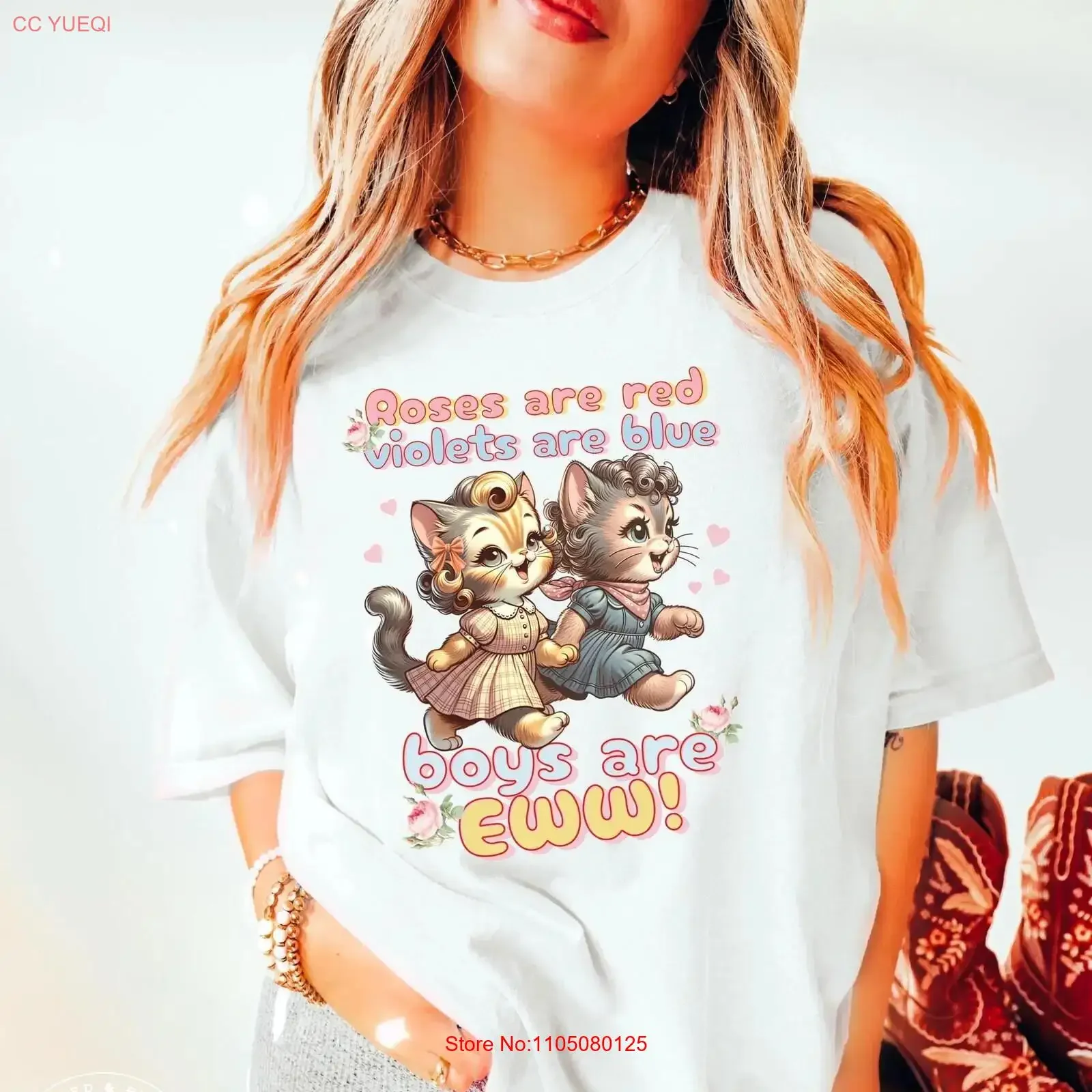 Ragazzi Ugh San Valentino T Shirt Galentine Gang Roommate Valentine Galentines Eww Vintage Lavato Leggermente Grafico Traspirante-image