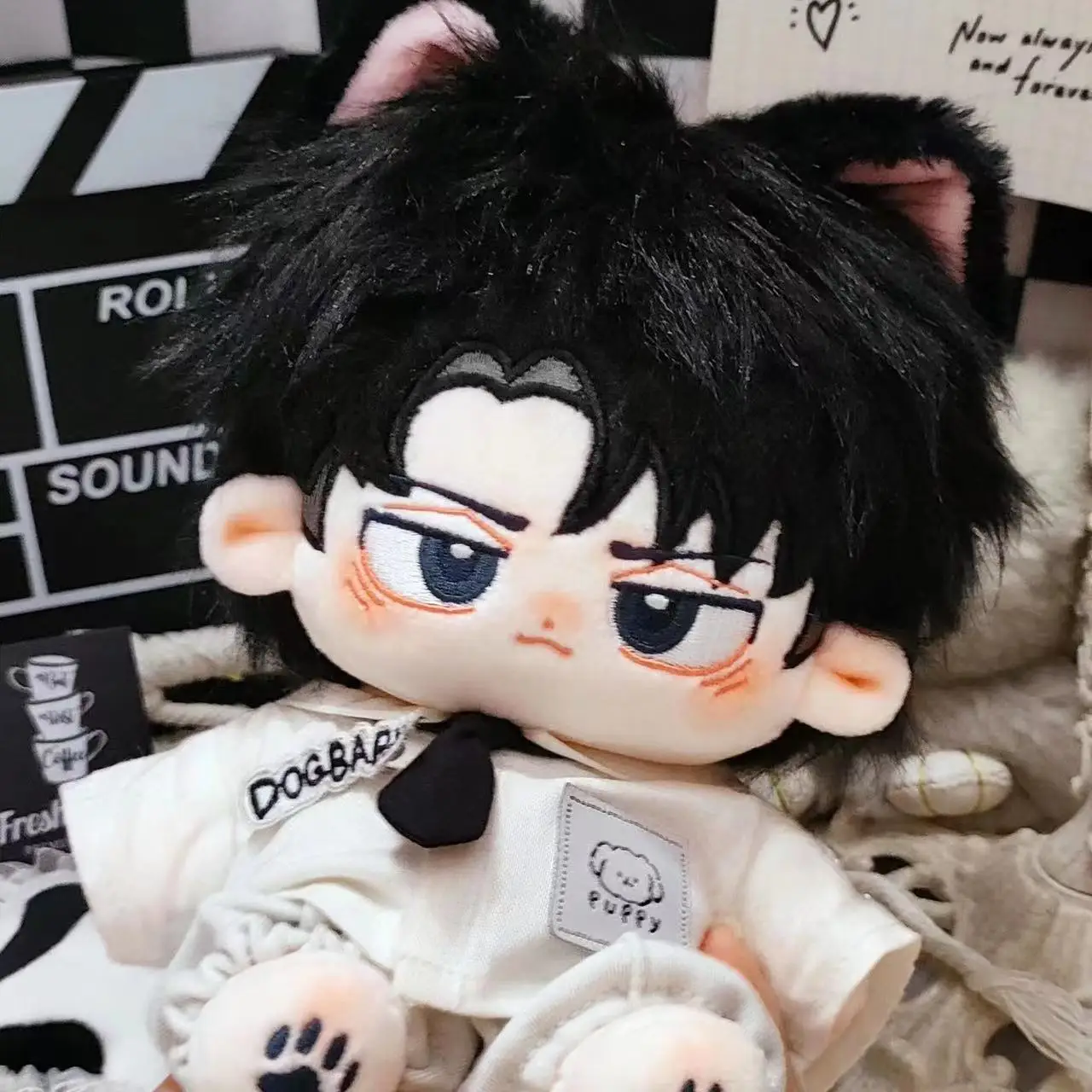 Shingeki No Kyojin/Attack on Titan Levi Ackerman Cosplay Furry Maumet Naked Baby Cotton Doll Puppet Cartoon Anime Cute Adorable