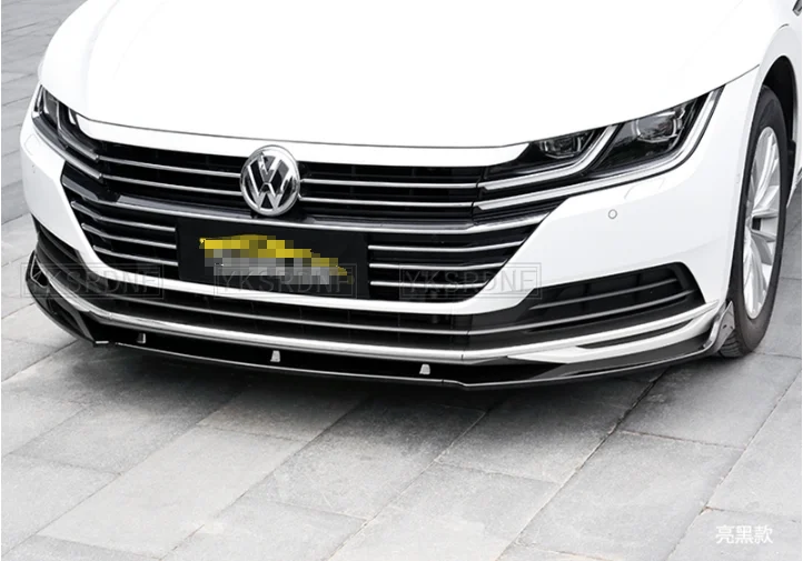 New 3 Pcs car front bumper lip spoiler splitter diffuser ABS color body kit for Volkswagen Passat CC ARTEON 2019+