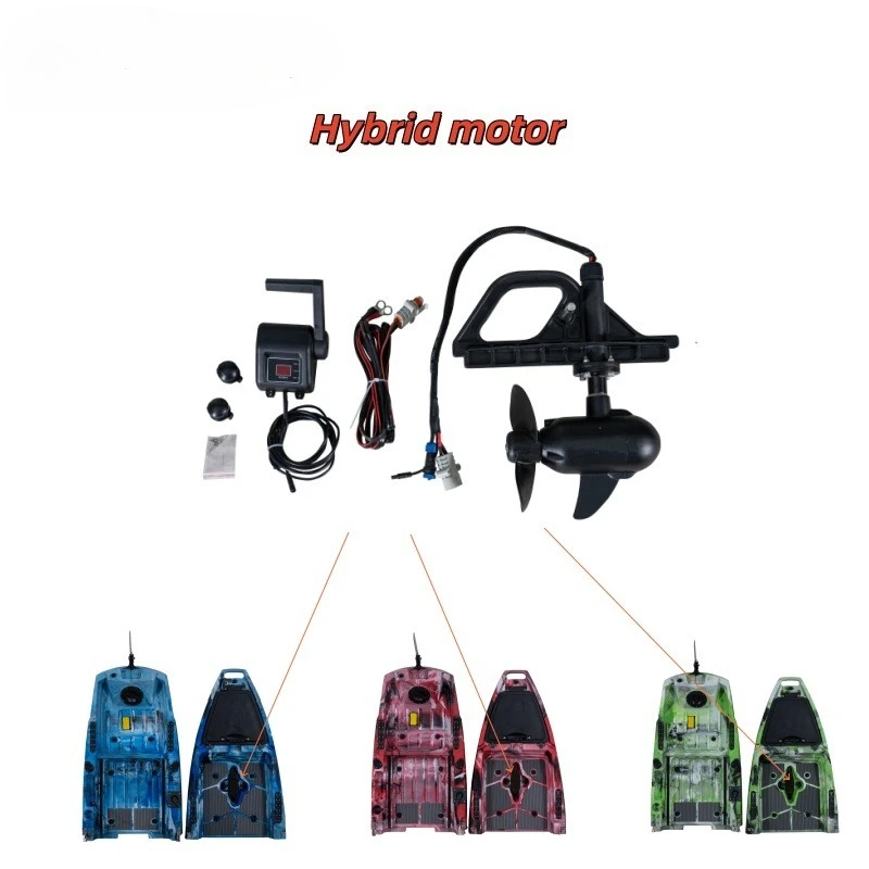 Aluminum 55LBS/65LBS 12V/24V Electric Trolling Motor for Kayak Diver Use High Speed & Easy Operation