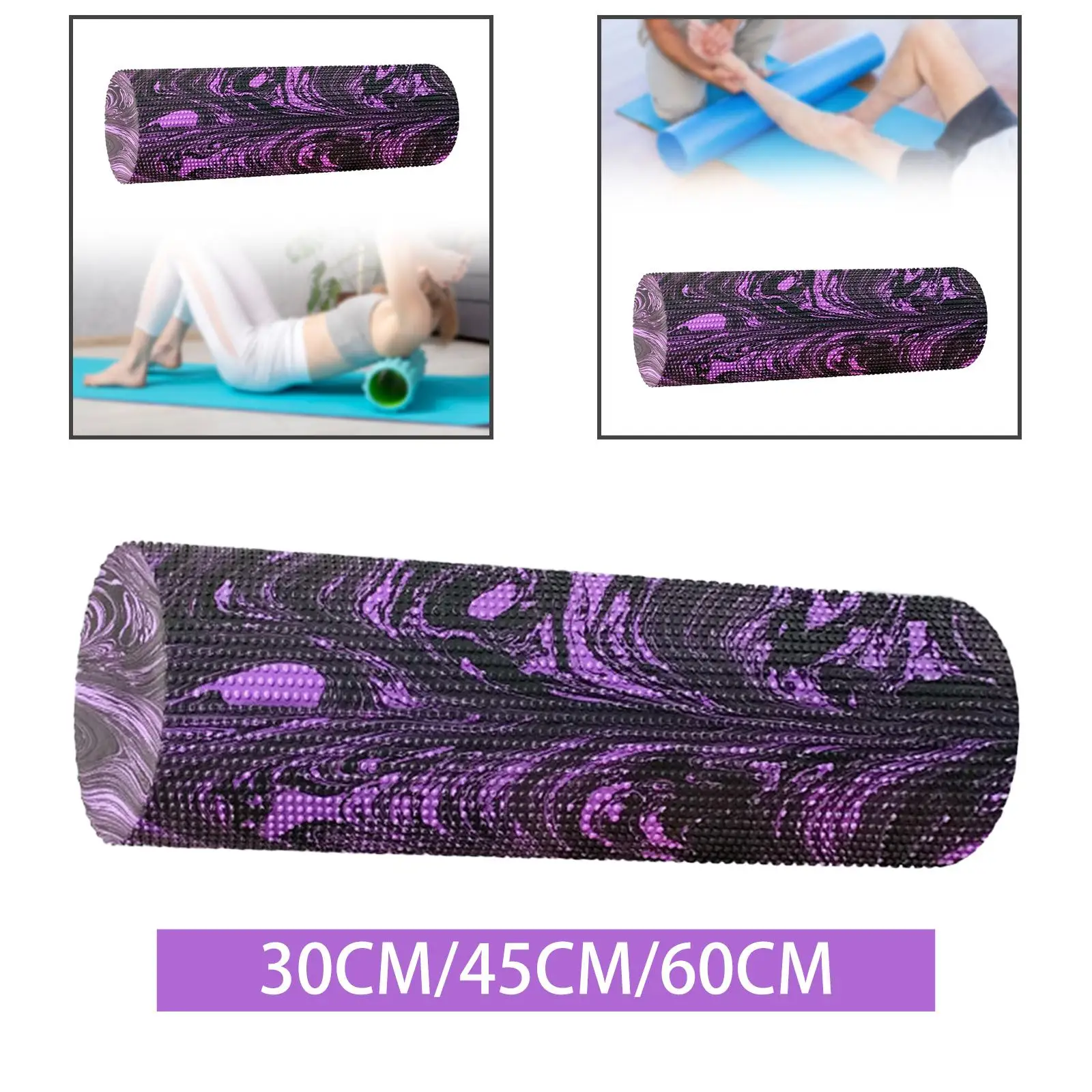 Round Foam Roller Balance Training Muscle Massage Yoga Column Roller Yoga Roller Yoga Block for Leg Arm Back Waist Pilates