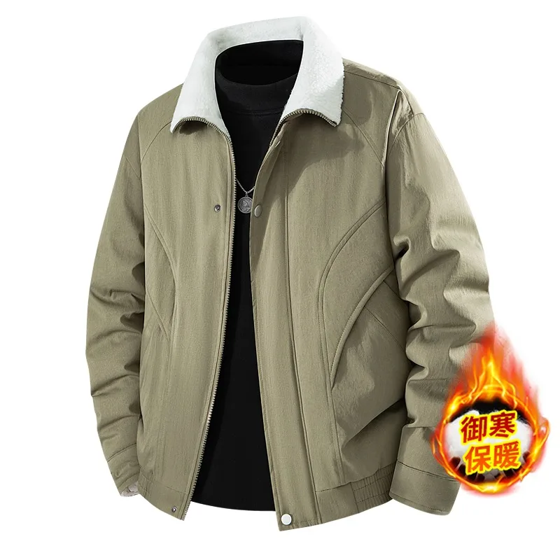 

Winter Jacket Men Solid Color Thick Warm Jackets Male Coats Man Windproof Casual Outdoor Classic Soft Jackets Men Versatile
