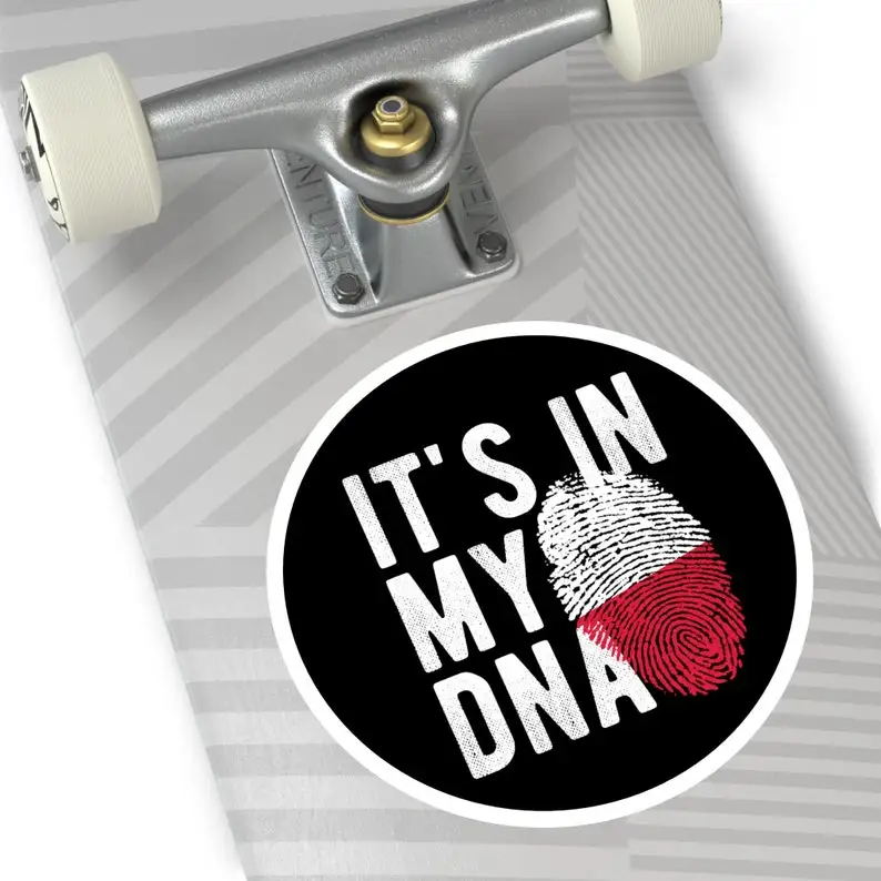 Poland Polish DNA Heritage Water Resistant PVC Sticker For Car Body And Laptop Family Ancestry Theme Decoration Decal