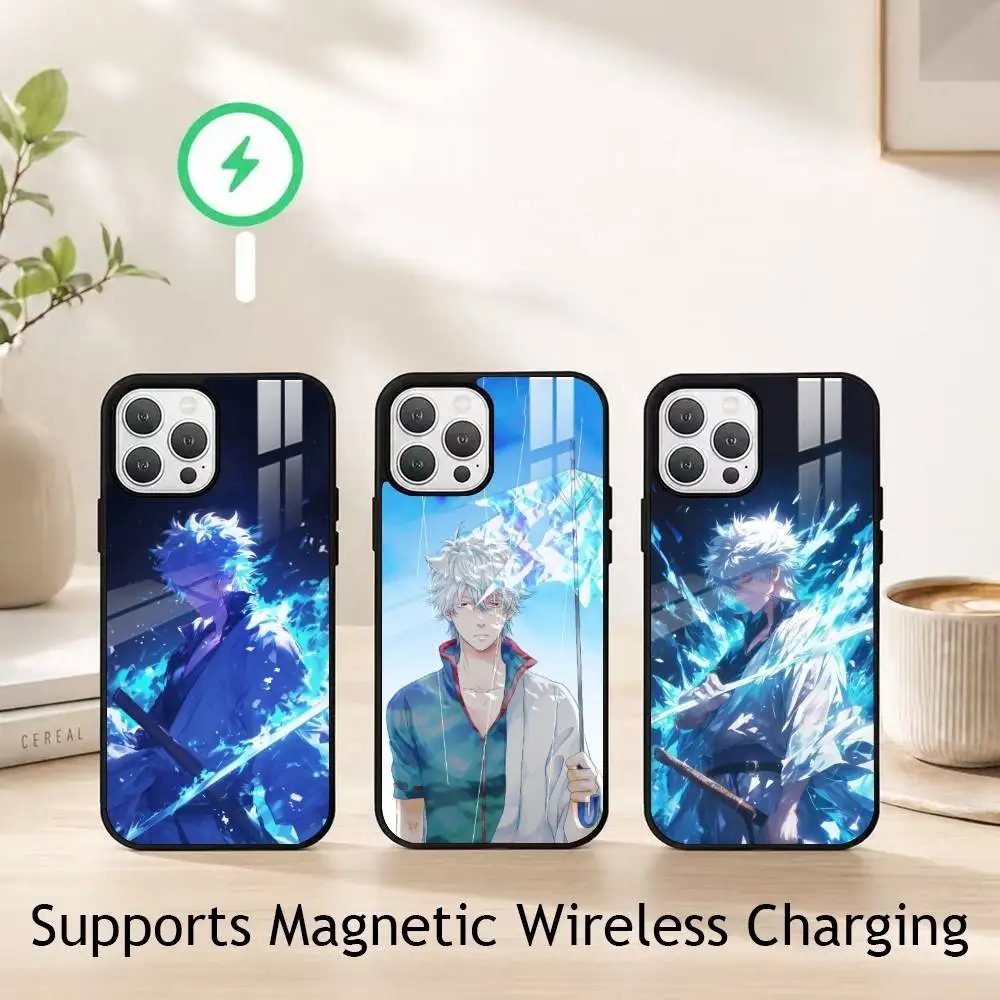 Gintama Gintoki S-Sakata gift Phone Case For iPhone18,17,16,15,14,13,12,11 Plus,Pro Allows magnetic wireless charging