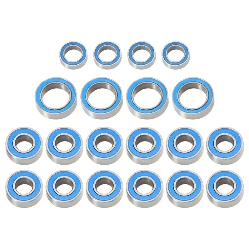 

20PCS Rubber Sealed Ball Bearing Kit for Tamiya TT01 TT-01 TT01E TT01D TT02B 1/10 RC Car Upgrades Parts Accessories