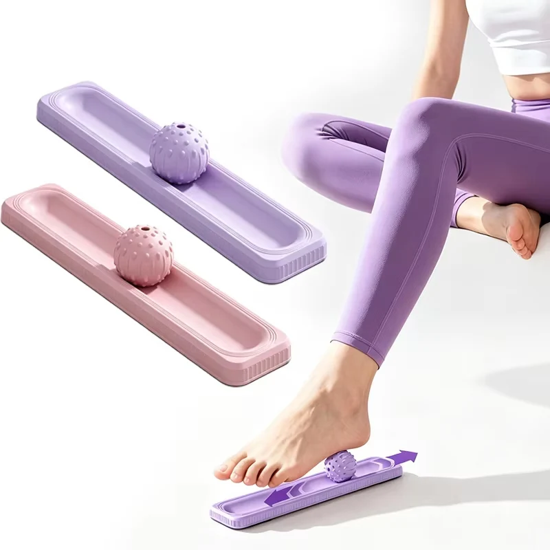 Multi-purpose Rolling Foot Massage Board Non-Slip Base Relieve Foot Muscle Tension Massage Ball for Neck Leg Shoulder Relaxation