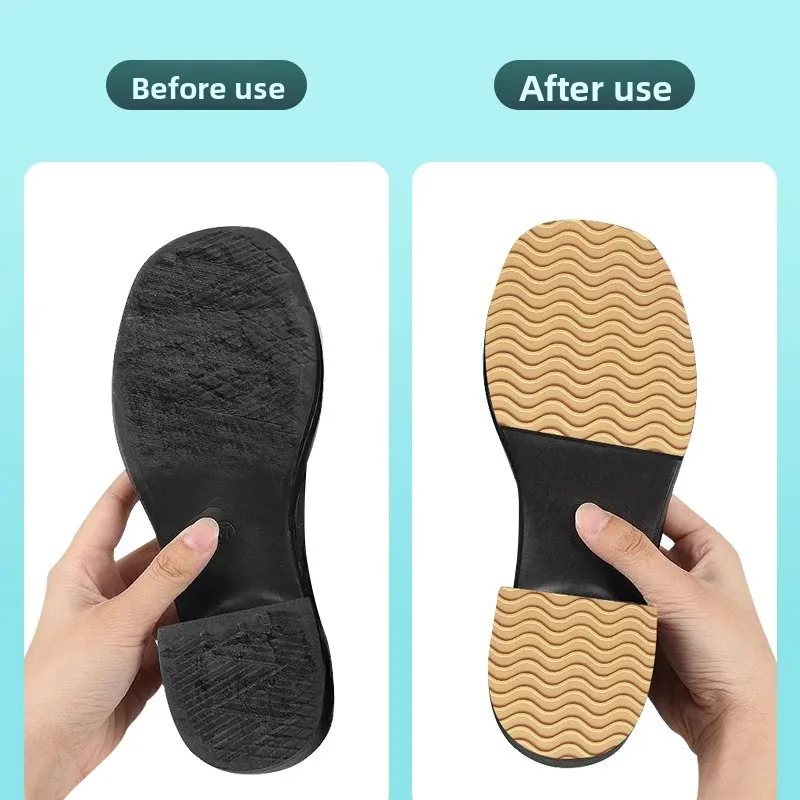 Self-Adhesive Rubber Pad for Shoe Sole Anti-Slip Wear-Resistant Bull Tendon Leather Shoes Noise Reduction Sticker Shock Absor...
