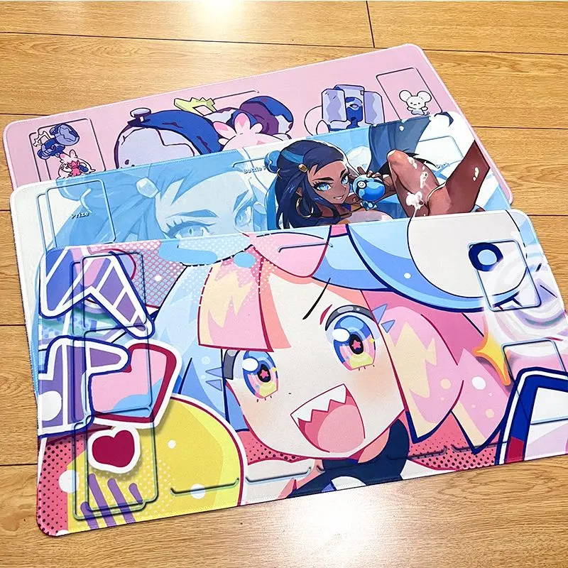 Pocket Monsters Playmats Hd Printing Iono Waterproof Scratch Resistant Suitable for Ptcg Battle Mouse Pad Computer Desk Mat