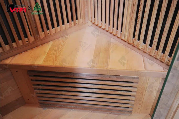 Vapasauna 1 Person Infrared Sauna Room Modern Electric Control Panel Villa Style Home