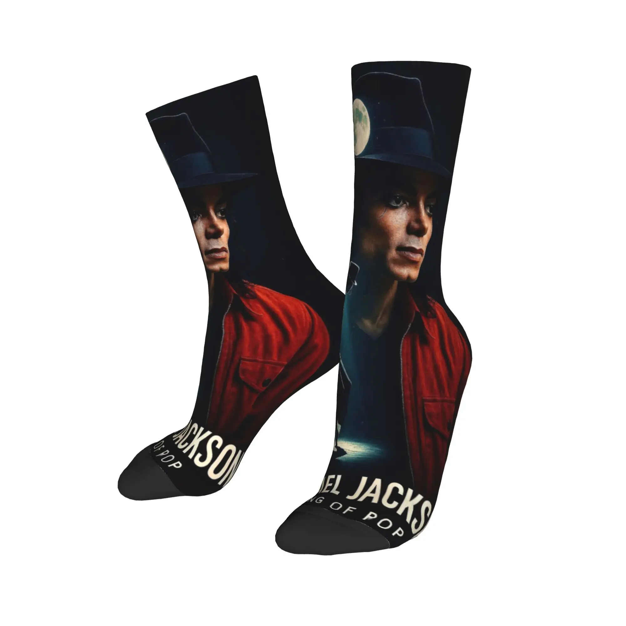 Michaels Jacksons The King of pop Socks for Women Men Merchandise Spring Autumn Winter  Cute Crew Socks Sweat Absorbing