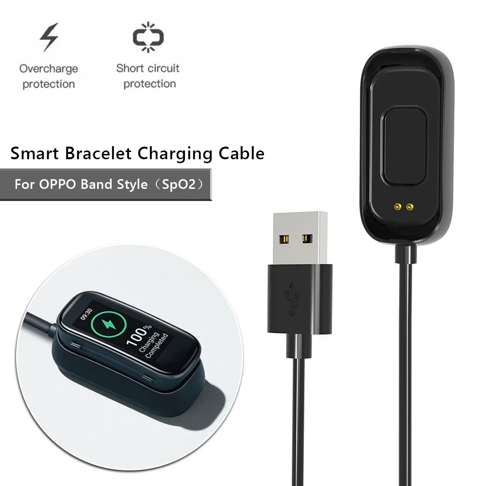USB Charging Cable for OPPO Band Style (SpO2) Sport Smart Watch OPPO EVA Magnetic Charger Dock Power Supply Adapter
