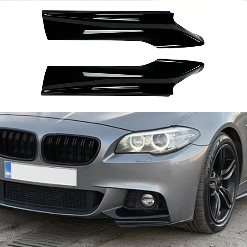 

Carbon Fiber Car Front Bumper Side Splitter Cover Air Vent Intake Spoiler Canard Lip For BMW F10 F11 M Sport 520i 530i 2011-2017