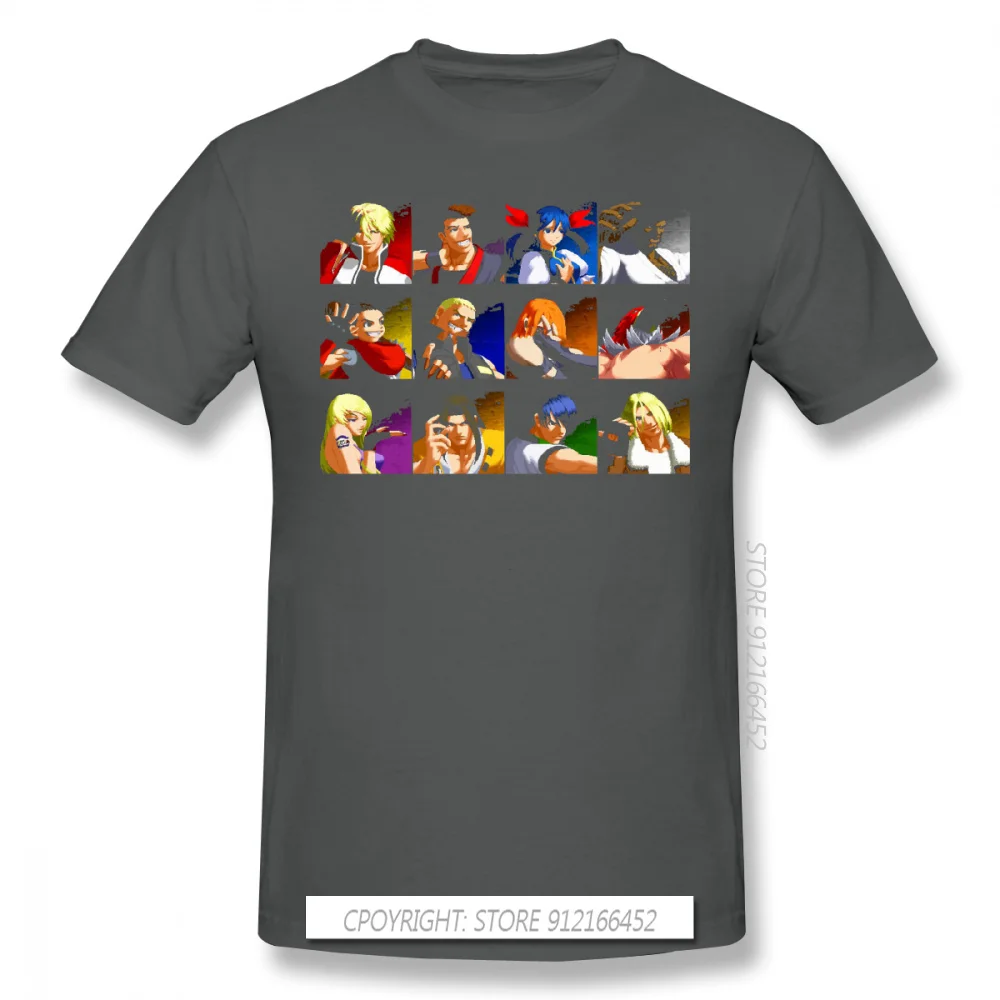 Men The King Of Fighters Rugal Bernstein Terry Bogard Fighting Games T-Shirt Tops Garou Mark Pure Cotton Tee Harajuku TShirt