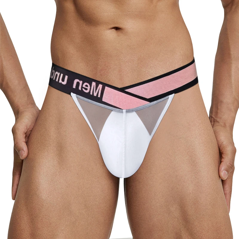 MP269 Nuovi Slip da uomo modali Intimo Uomo sexy Slip Traspirante Mutande da uomo U Pouch Sport Taglio laterale Mutandine gay Slip Hombre