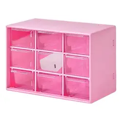 Transparent Storage Box With Drawers Space Saving Anti Deform Transparent Home Closet Desktop Organizer For Stationary Makeup