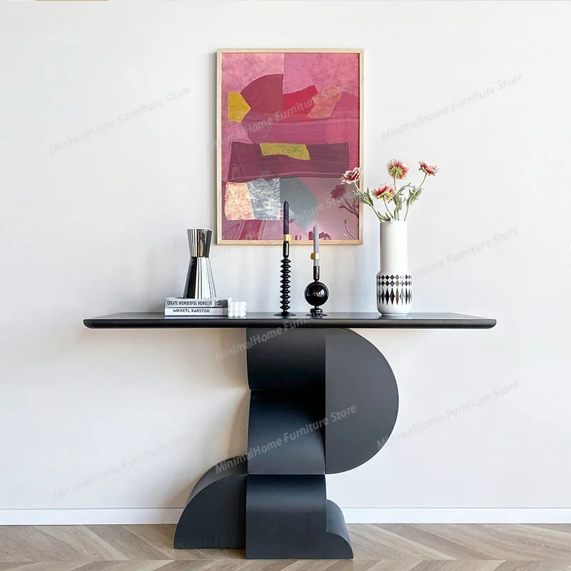 

Роскошный современный консольный стол для прихожей в скандинавском классическом стиле, изысканный, простой и уютный, мебель для гостиной