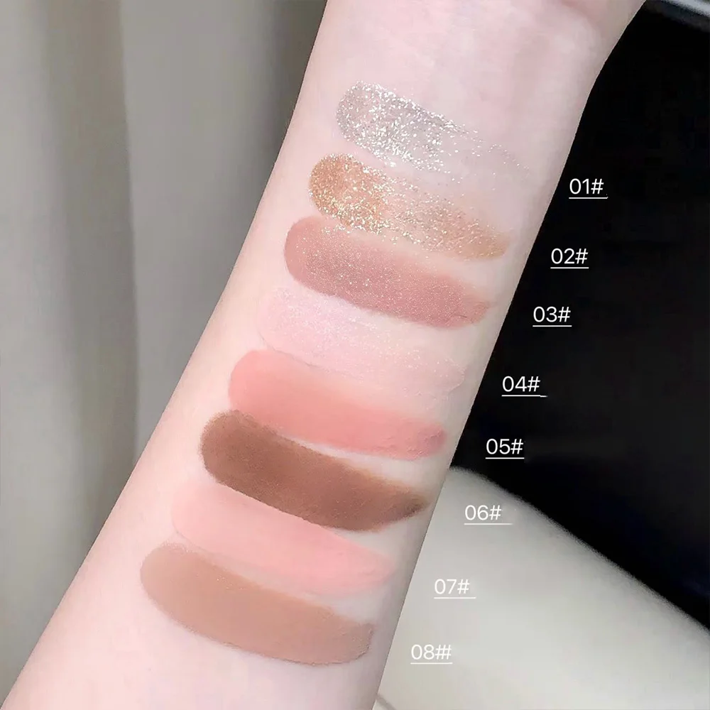 Kakashow Mist Eyeshadow Líquido Mate Perlado Shimmer Ilumina el Sombra de ojos líquida de color tierra, Maquillaje de ojos completo en 3 minutos