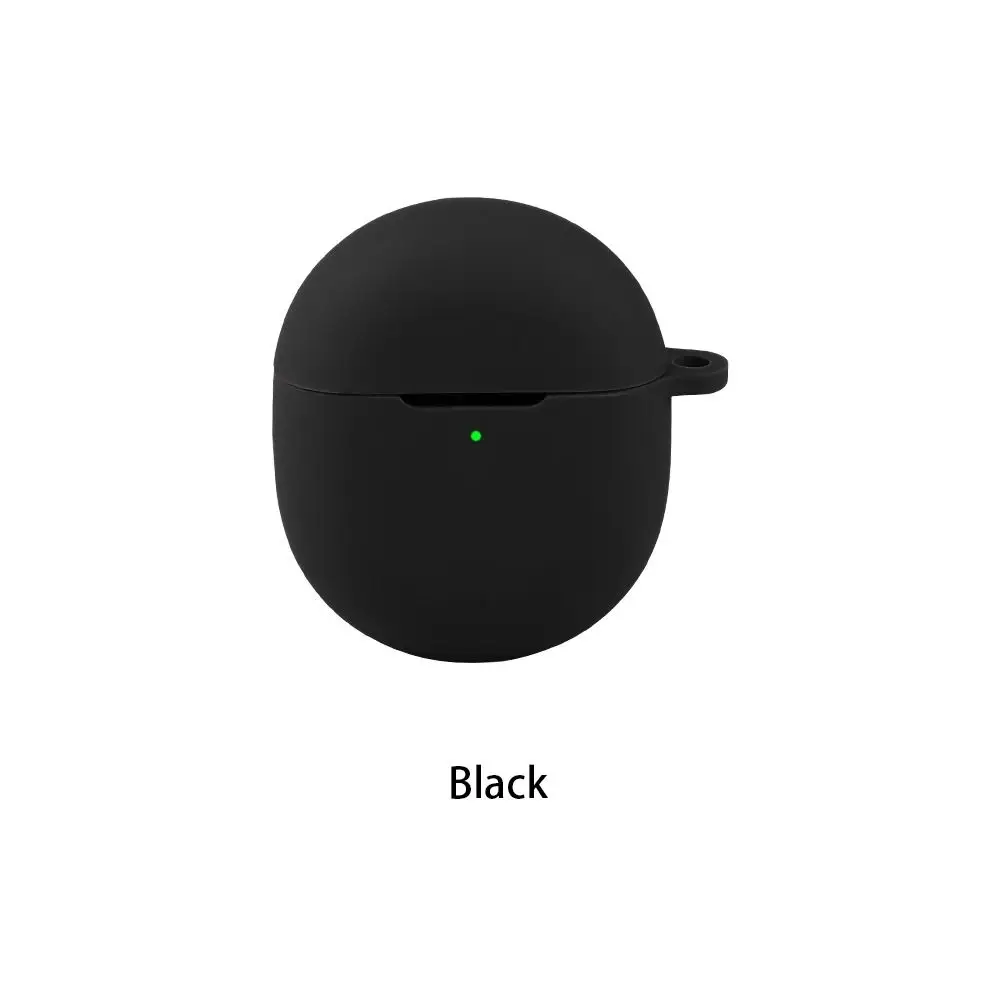 Anti-fall Earphone Case with Keyring Silicone Earbuds Cover Shockproof Dustproof Charging Box Shell for Google Pixel Buds 2a