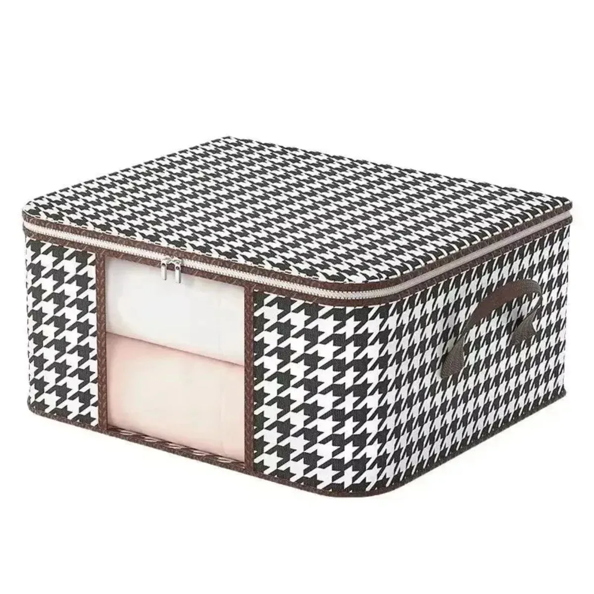 Transparent Cotton Quilt Storage Bags Large Capacity Visual Home Use Moving Portable Folding Wardrobe Organizer Box Closet