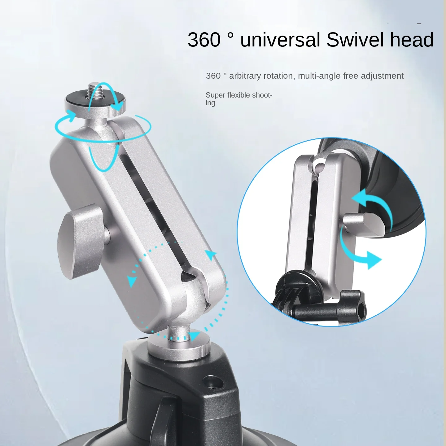 Action Camera Suction Cup for Insta 360 X5 X4 X3 / ONE X2 Accessories Mount Glass Sucker Car Dashboard Suction Cup Mount view 3