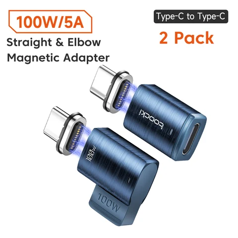 Toocki Магнитный USB-C Адаптер 100W с LED-дисплеем и OTG для Xiaomi, Huawei, Oneplus — фото товара