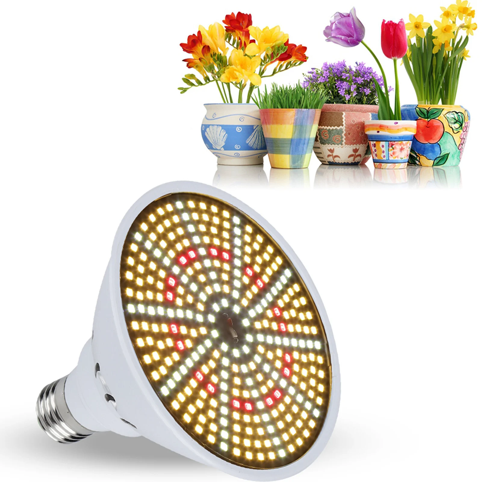 

Phyto Led E27 10W 290LED Hydroponic Growth Light LED Grow Bulb Full Spectrum Lamp 85V‑285V Plant Flower Seedling Fitolamp