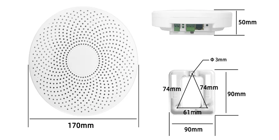 High Quality Portable Air Quality Index Monitor Meter AQI Sensor RS485 WiFi Carbon Monoxide Detection Plastic Material