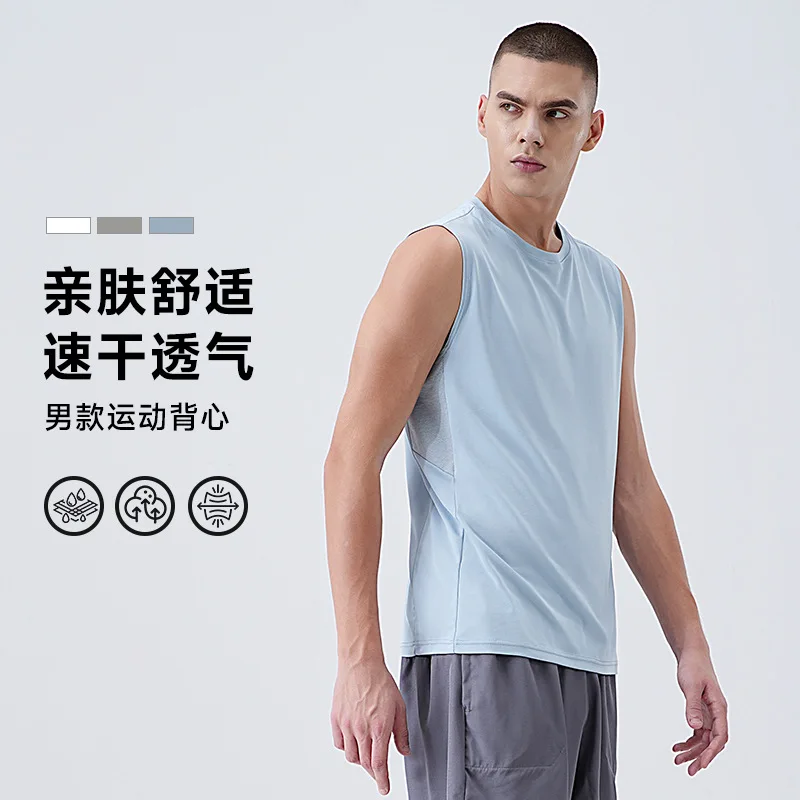

Men Running Vest Marathon Workout Shirt Quick Dry Lightweight Sleeveless Athletic Top