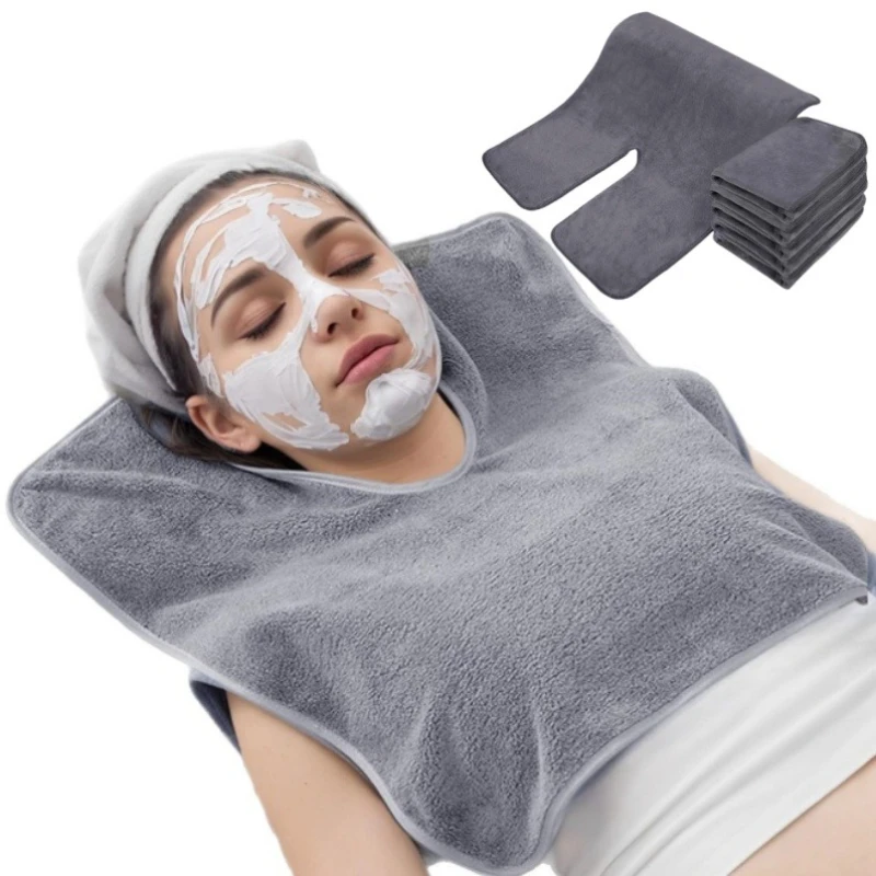 1 pz salone di bellezza cura della pelle asciugamano da massaggio estetista a forma di U asciugamani avvolgenti in microfibra SPA asciugamano viso strumenti per la cura della pelle del viso