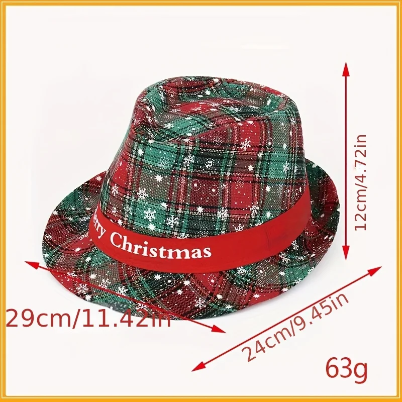 1 pçs chapéu de papai noel masculino para traje de natal tecido ajustável festa headwear moda papai noel design decoração aérea